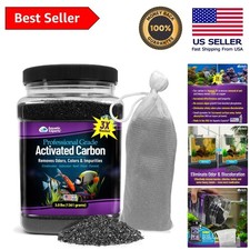 Granulated Activated Carbon - 3 lbs Aquarium Filter Media with Bag
