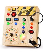 Busy Board with Led Light, Montessori Toys fo...