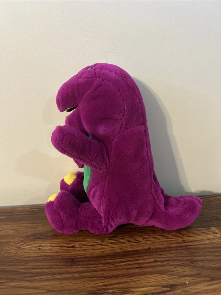 Barney plush toy, open mouth - 13 inches, vintage, 1992 - made by Lyons Group - Image 4 of 4