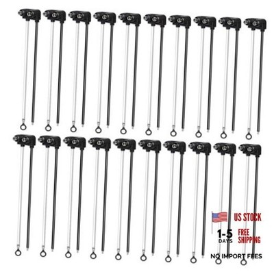 2 Prong Pigtail Wire Plug for Sealed Truck Trailer RV 2 Pin Male Plug (20 Pcs)