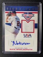 2017 Panini USA Stars & Stripes Nate Wohlgemuth Autographed Jersey #/199!!!