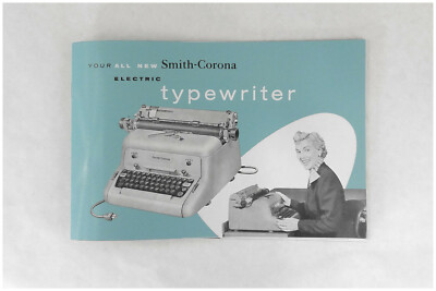 1950s Smith Corona Electric Desktop Typewriter User Instruction Manual Booklet