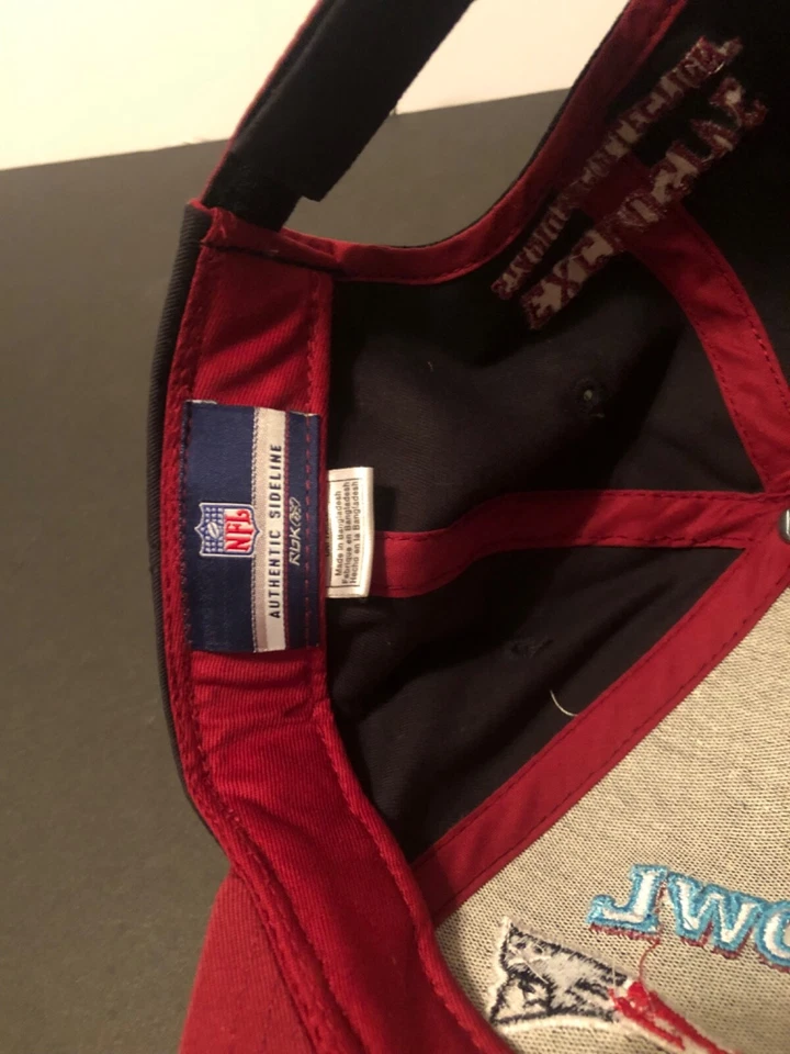 NFL Super Bowl XLII 2008 New York Giants NE Patriots Reebok Gorra Gorra Fútbol Foto 3 de 4