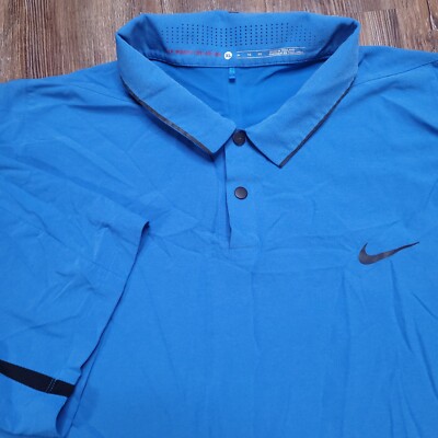 Nike Tiger Woods Collection Velocity Max Glow Polo Preppy Athleisure Golf XL