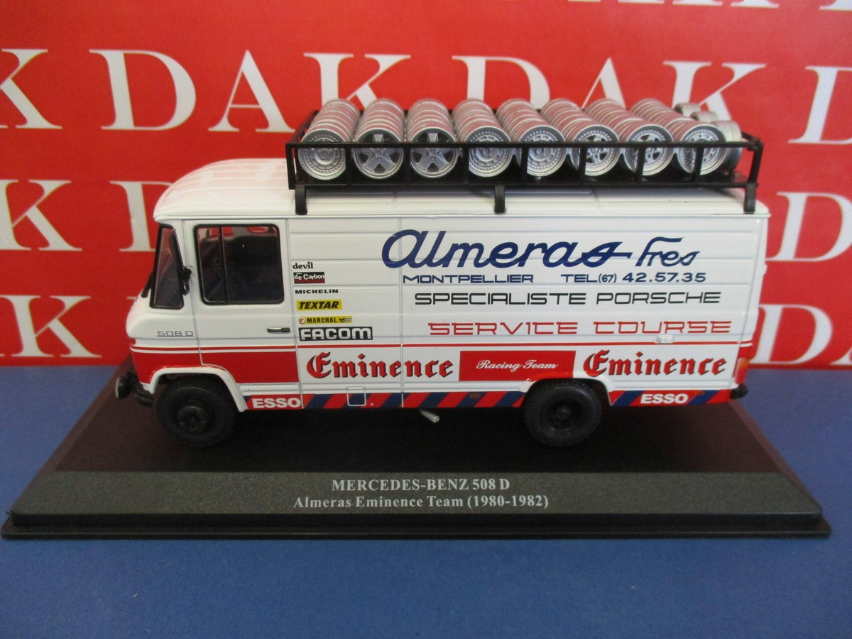 1:43 Almeras assistance rally service set 6 models Peugeot Mercedes