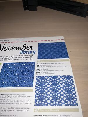 6 Stich Häkelanleitung / Anleitung: Fantail, Puffs, Brunnennetz, Bars