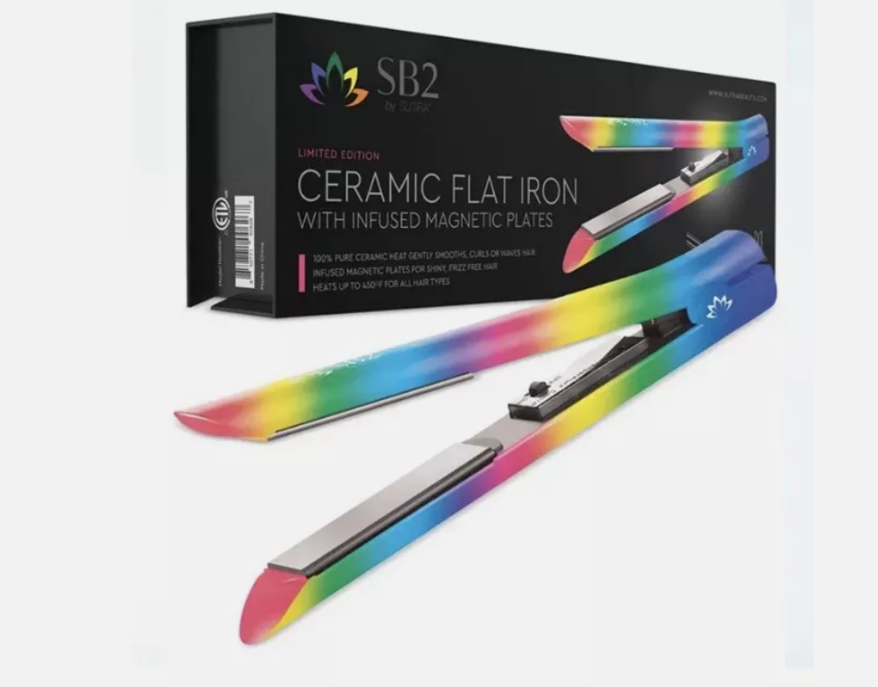 New SB2 By Sutra Ceramic magnetic plates Flat Iron Hair  display picture 3