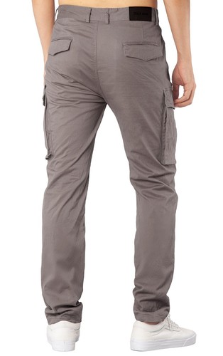 ITALYMORN Mens Cargo Work Pants Relaxed Fit Casual Outdoor Military Stone Grey - Picture 2 of 7