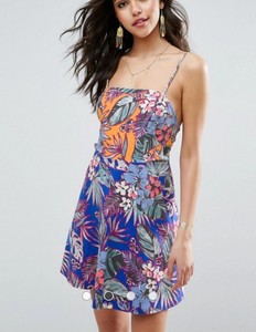 asos tropical print dress