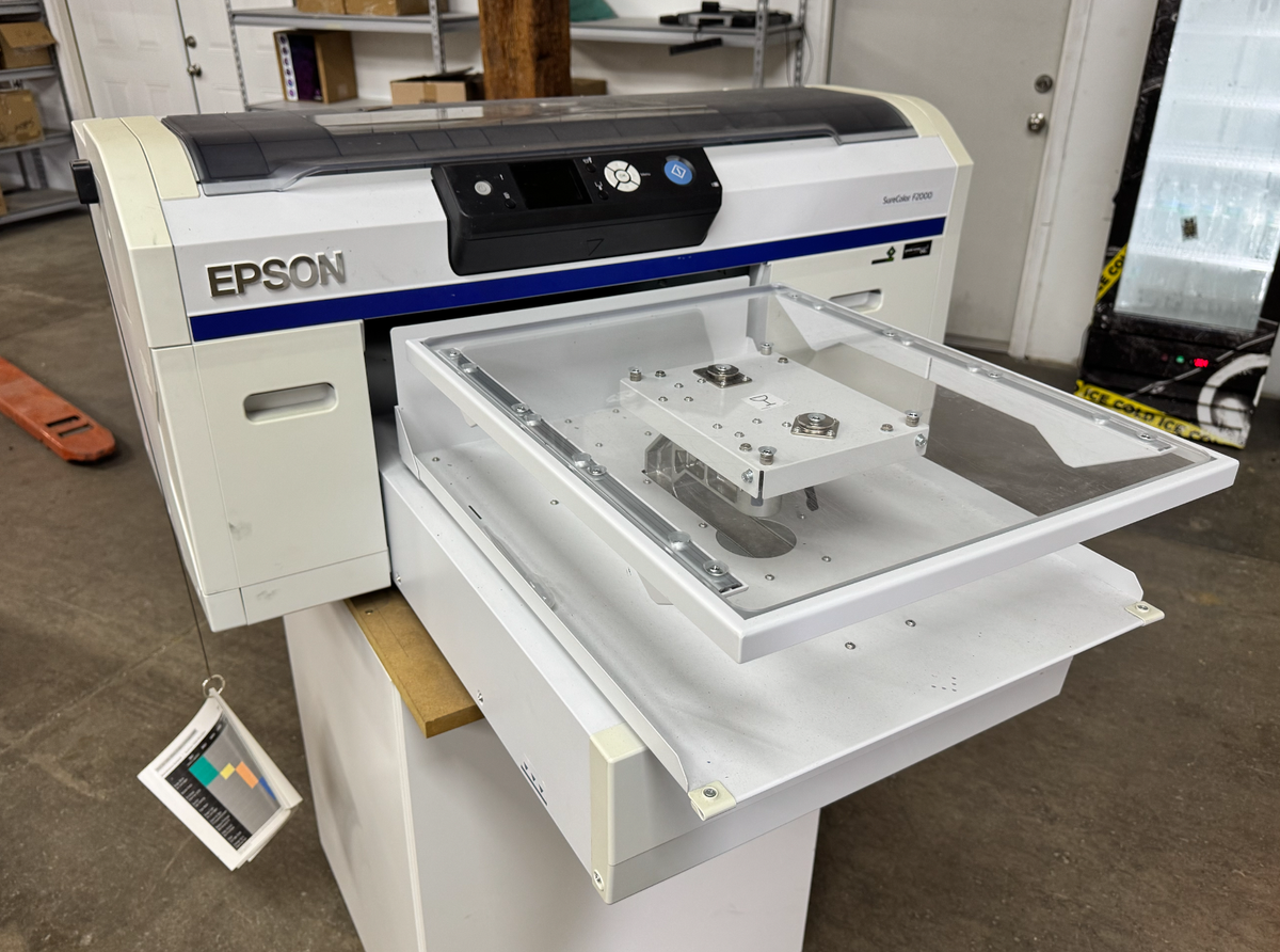 Epson F2000 Direct-to-Garment Printer - Multiple Platens, ink +