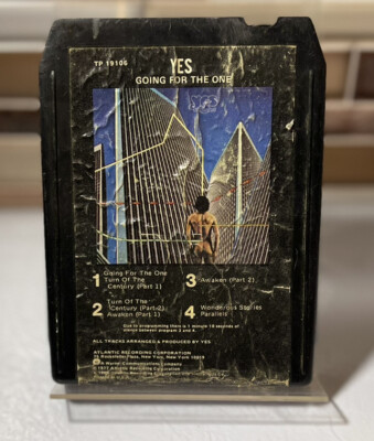vintage YES - Going For The One 8 Track Music Tape, ATLANTIC, 1977- untested