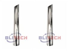 2pcs 5 In X 60 Od Chrome Mitre Cut Exhaust Stack Pipe Semi Truck Tube Tailpipe 2pcs 5 In X 60 Od Chrome Mitre Cut Exhaust Stack Pipe Semi Truck Tube Tailpipe