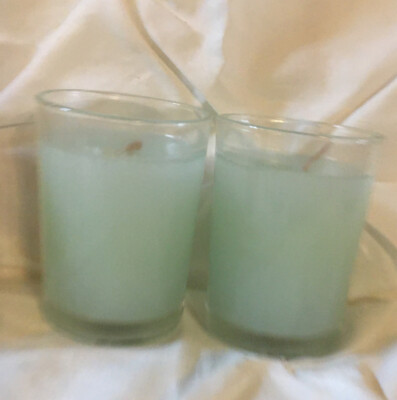 2 Aromatique Cotton Ginseng 2.7 Oz Candles In Cute Little Cotton Bag