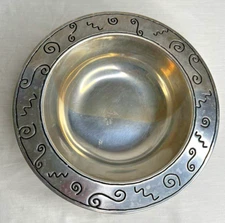 Wilton Armetale Pizzazz 10.5" Large Serving Bowl Dish Salad Snack Aluminum