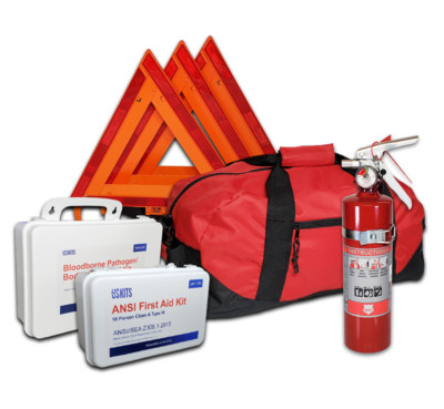 USKITS Advanced NEMT DOT OSHA Compliant All-in-One Kit w/2.5lb Extinguisher