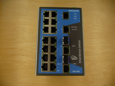 moxa EDS-518A Series 16+2G-port Gigabit managed Ethernet switch rev 3.0