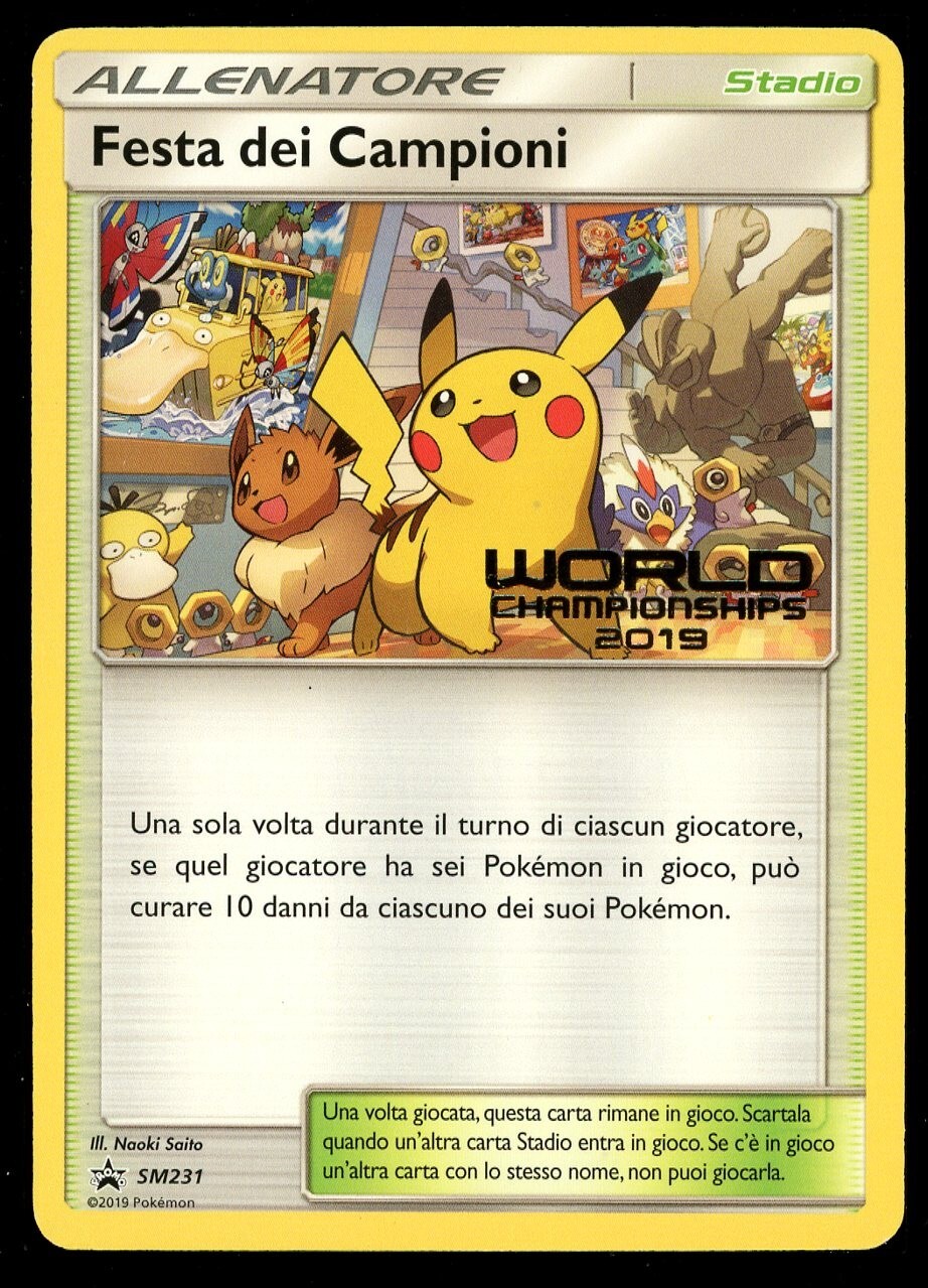 Pokemon Worlds 2019 Italian Champions Festival (Festa dei Campioni) SM231