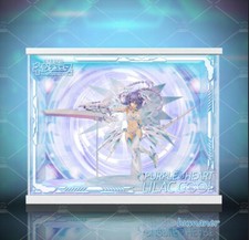 Hyperdimension Neptunia Neptuno Figura Lila Caja De Exhibición Dedicada Con Luz