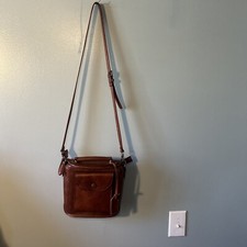 Old Trend Isla Zip Crossbody Bag Brown Leather