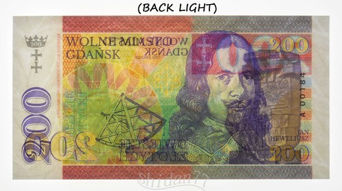 Poland 200 Zlotych - Gdansk / Jan Heweliusz - 2017 Private Essay Unc - Foto 3 di 6