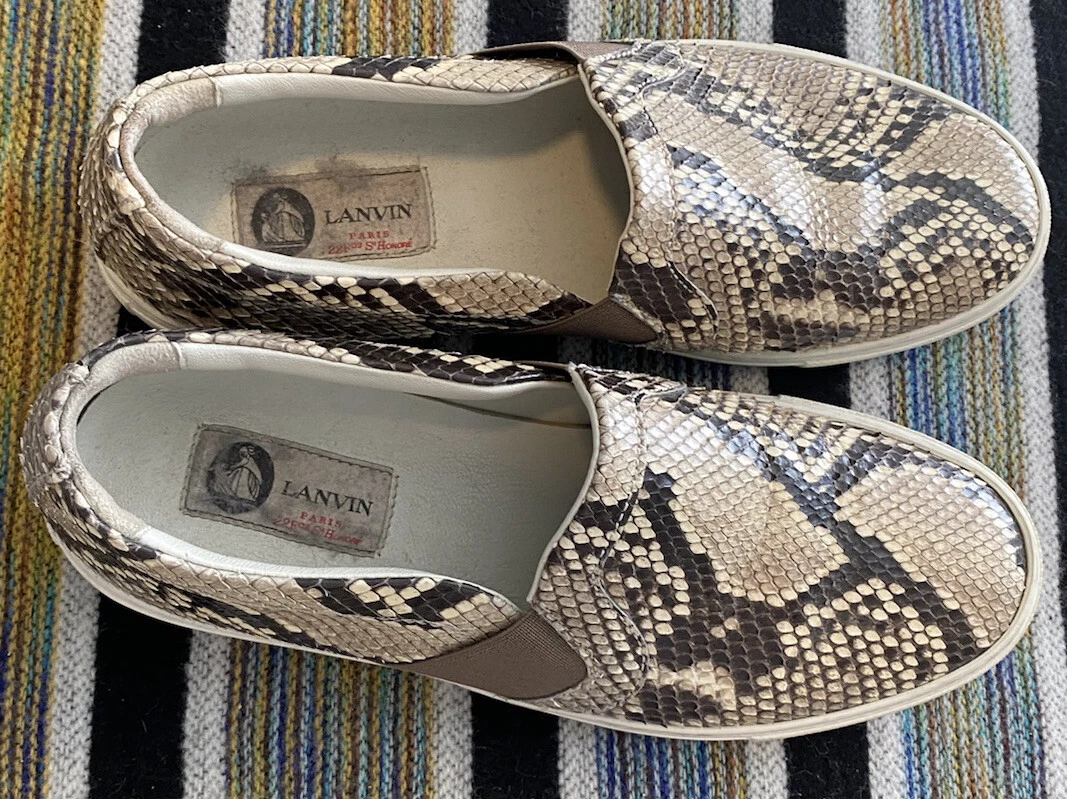 Lanvin — Lanvin Paris Exotic REAL PYTHON sneakers Ladies 39, Worn Like 3x! 100% Authentic