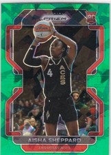2022 Prizm WNBA FANATICS Green CRACKED ICE #105 Aisha Sheppard - Las Vegas Aces