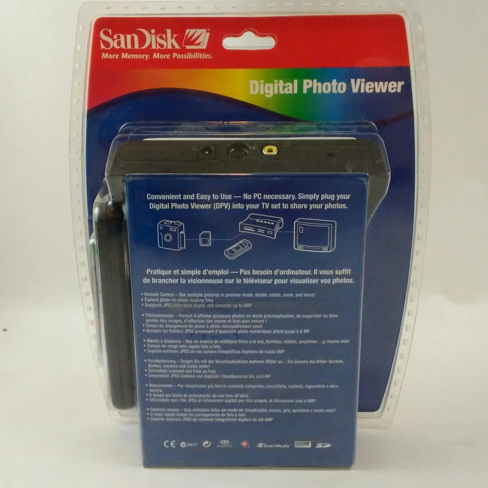 2003 SanDisk Digital Photo Viewer On TV With Remote Factory Sealed 80-56-00550 - Image 3 of 4