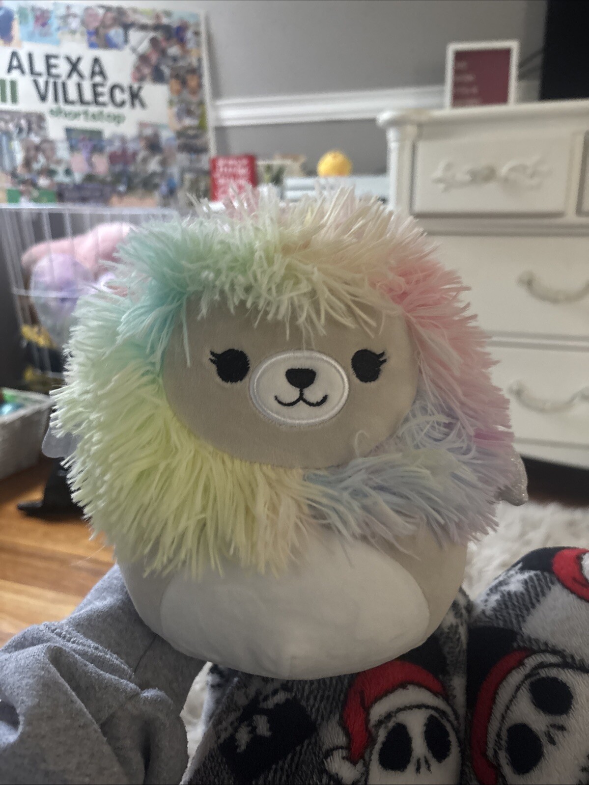 Juguete de peluche Squishmallows Rainbow Melen Lion 8