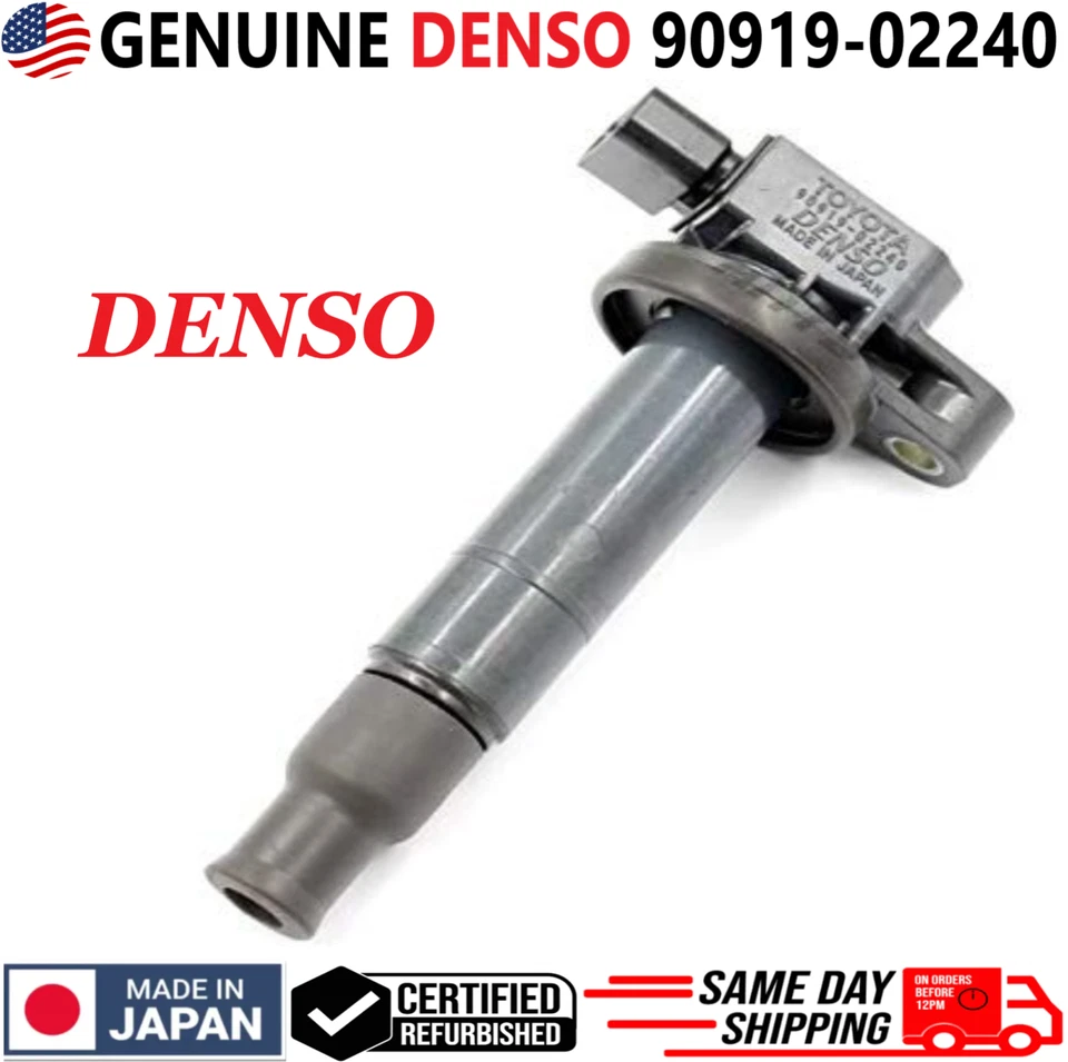 GENUINE DENSO Ignition Coils For 2000-2016 Toyota & Scion xA xB I4, 90919-02240 - Image 4 of 4