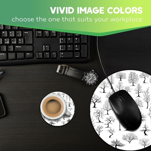 Mouse Mat & Coaster Set - Tree Illustrations Drawings #2863 - 第 7/8 張圖片