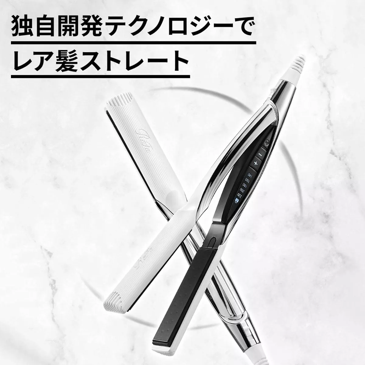 ReFa RE-AC02A White Curling Iron MTG BEAUTECH STRAIGHT IRON Japan Imported  NEW