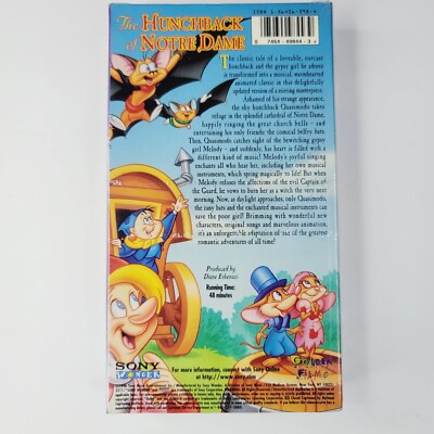 Enchanted Tales - The Hunchback of Notre Dame (VHS) for sale