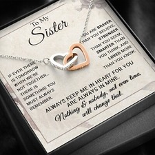To My Sister Necklace, Brother to Sister, Birthday gift For Sister from Brother