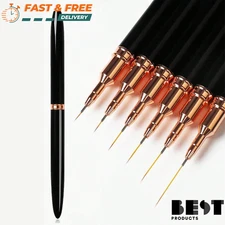 5pcs Nail Art Painting Brush Set French Nail Lining Brush with UV Gel for Women