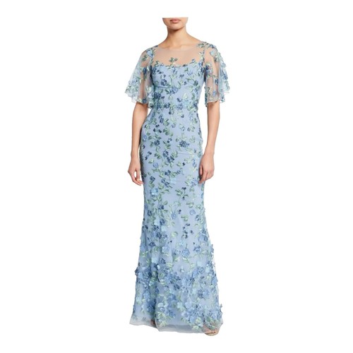 marchesa notte embroidered tulle mini dress Marchesa Embroidered Tulle Mini Dress In Multicolor - 75% Off
