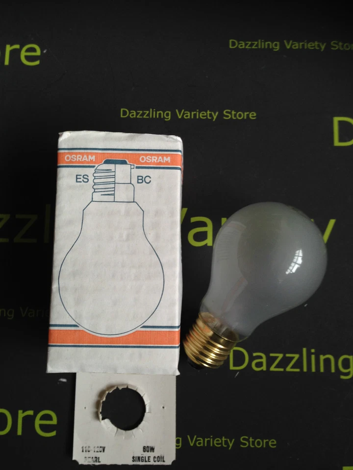 25 x OSRAM PEARL LAMP 60W 120V Light Bulbs Screw Cap E27/ES Quality UK Made - Image 2 of 2