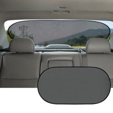 Car Side Rear Window Screen Sun Shade Mesh Cover Windshield Sunshade Visor Black
