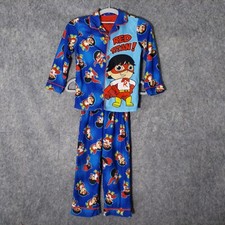 RYAN'S WORLD Pajamas Set 4 5 XS RED TITAN Blue Flannel Sleepwear Shirt Pants