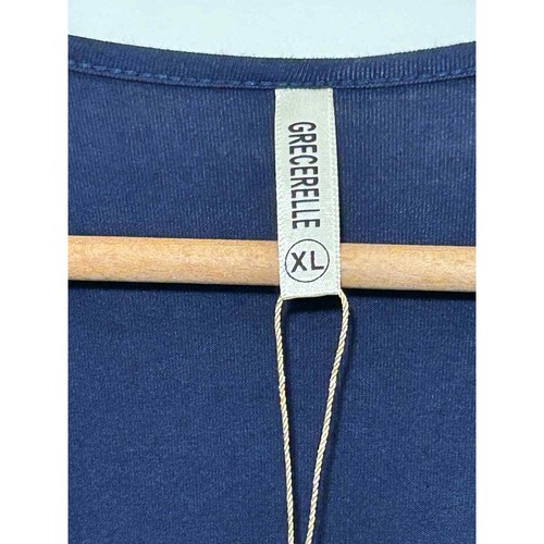 GRECERELLE Abito da donna primavera estate casual manica lunga blu navy XL - Foto 4 di 10