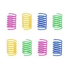 Plastic Springs Cat Interactive Toys 60 Pack For Swatting Hunting Kittens Spiral