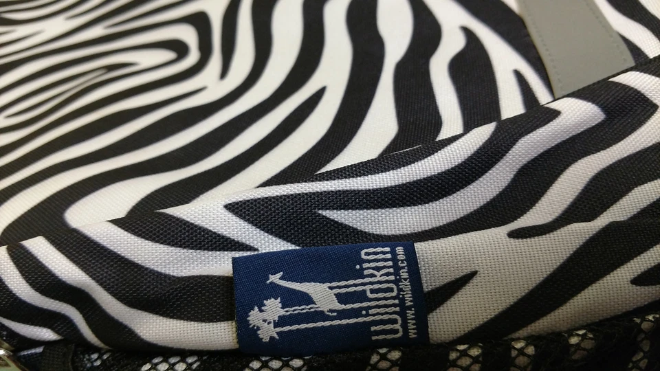 Girls Zebra Stripe Print Backpack Womens School Book Laptop Bag Kids Pack New — 第 4/4 张图片