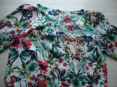 GDM GRAIN DE MALICE Bluse Shirt Blusenshirt Gr. 42 M floral ni