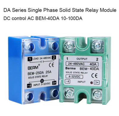 DA Series Single Phase Solid State Relay Module DC control AC BEM-40DA 10-100DA