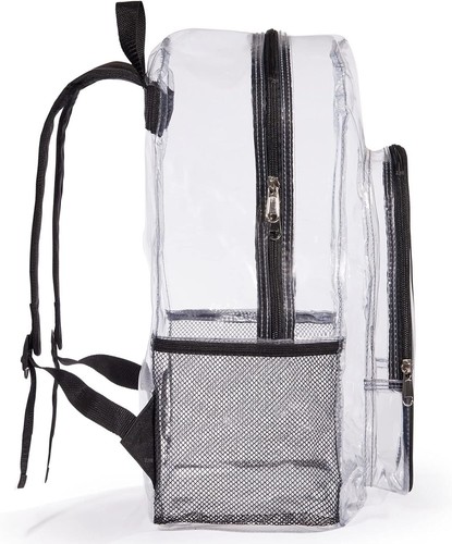 Clear Backpack Heavy Duty Transparent Backpack See through Backpacks Clear PVC B - Picture 3 of 11