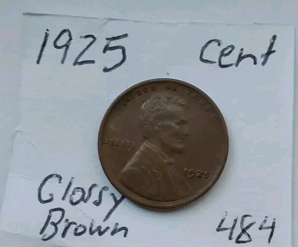 1925 Lincoln Wheat Glossy AU centavo Philadelphia perfeito estado postagem grátis #484 - Imagem 3 de 4