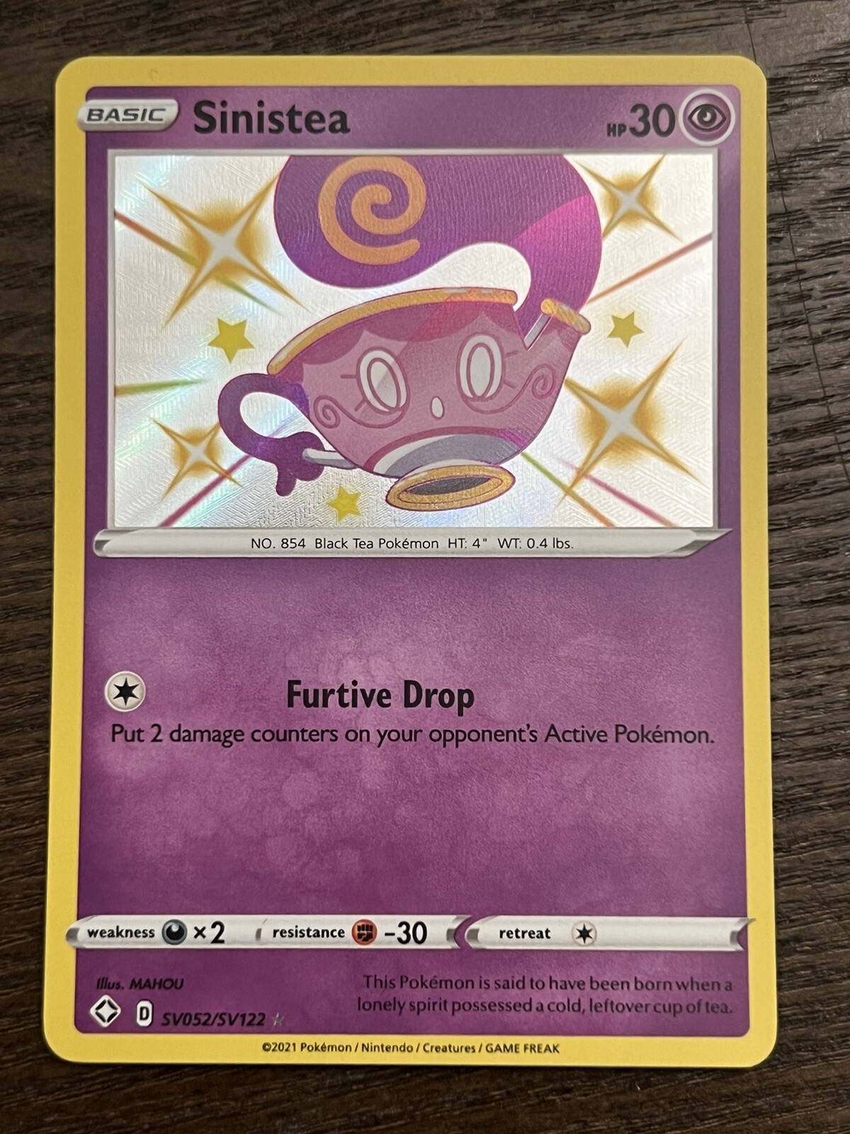 SINISTEA SV052/SV122 SHINY VAULT SHINING FATES Pokemon