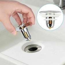 Bathroom Sink Plug Stopper Wash Basin Core Bounce Pop Up Drain Filter Stopper US