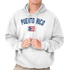 Puerto Rico Country Flag Nation Pride Soccer Hoodie Hooded Sweatshirt Men Women