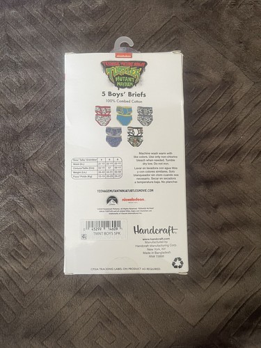 Teenage Mutant Ninja Turtles 5 Pack Boys Character Underwear briefs Size 6 - Picture 2 of 6