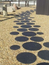 Runde japanische Trittplatten aus Schiefer Groß Durchmesser 50 cm